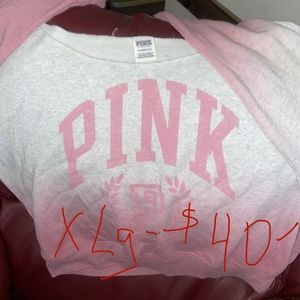 Victoria Secret Pink Crop Sweatshirt